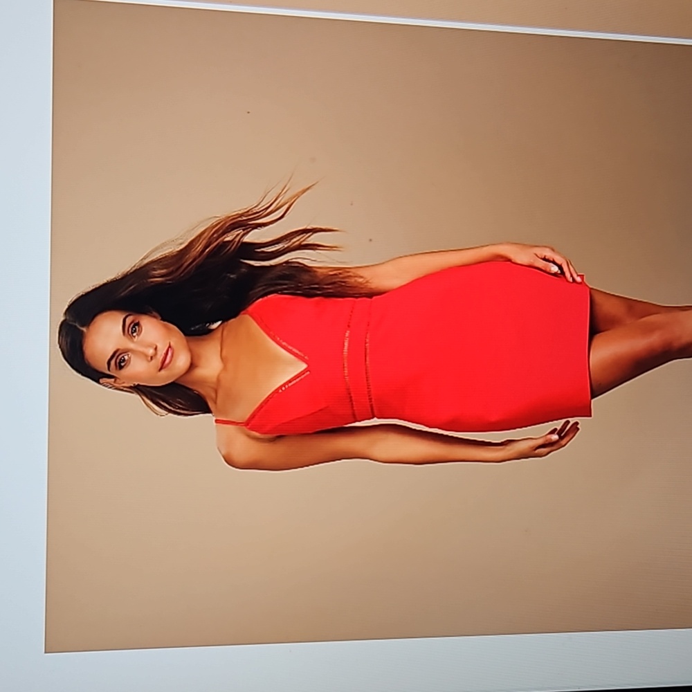 Red bodycon mini dress- Lulus